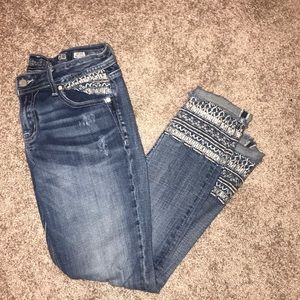 Missme embroidered skinny jeans